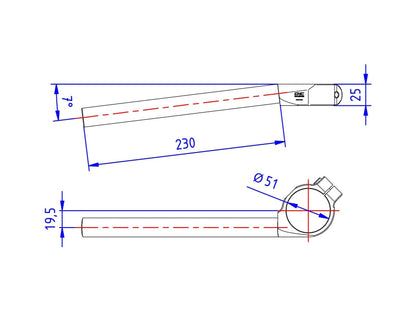 SM451 - CNC RACING Handlebar Clip-ons (Ø 51 mm) – Accessories in the Motoraider Motorcycle Aftermarket Accessories and Parts Online Shop