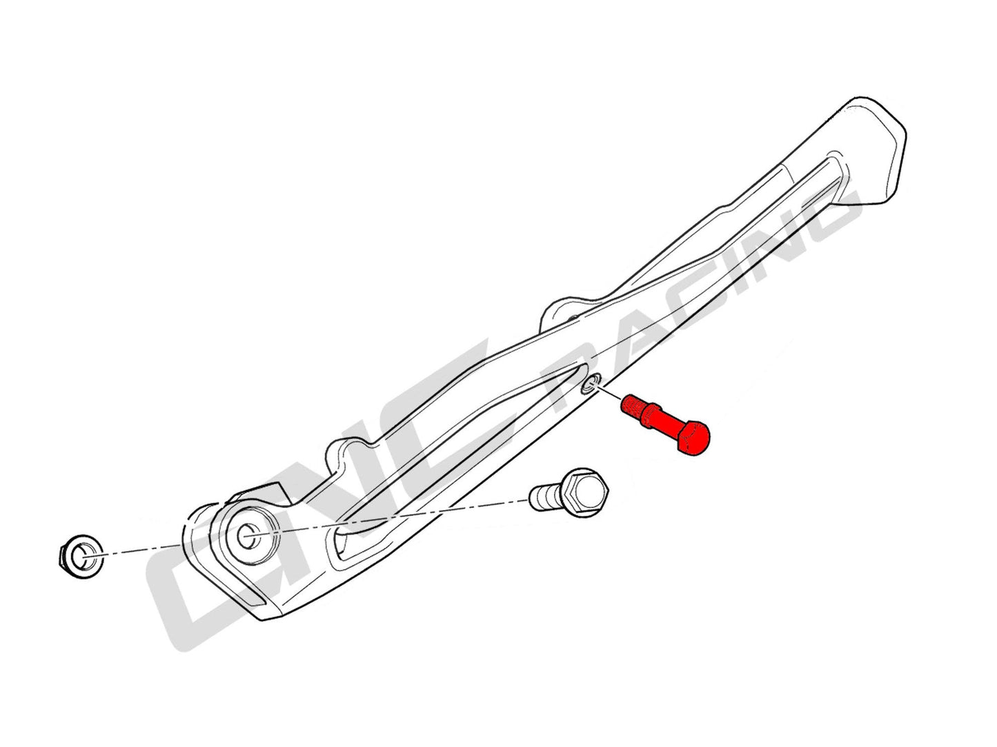 STA01 - CNC RACING Ducati Panigale V4 / Streetfighter V4 (18/24) Side Stand Pin – Accessories in the Motoraider Motorcycle Aftermarket Accessories and Parts Online Shop