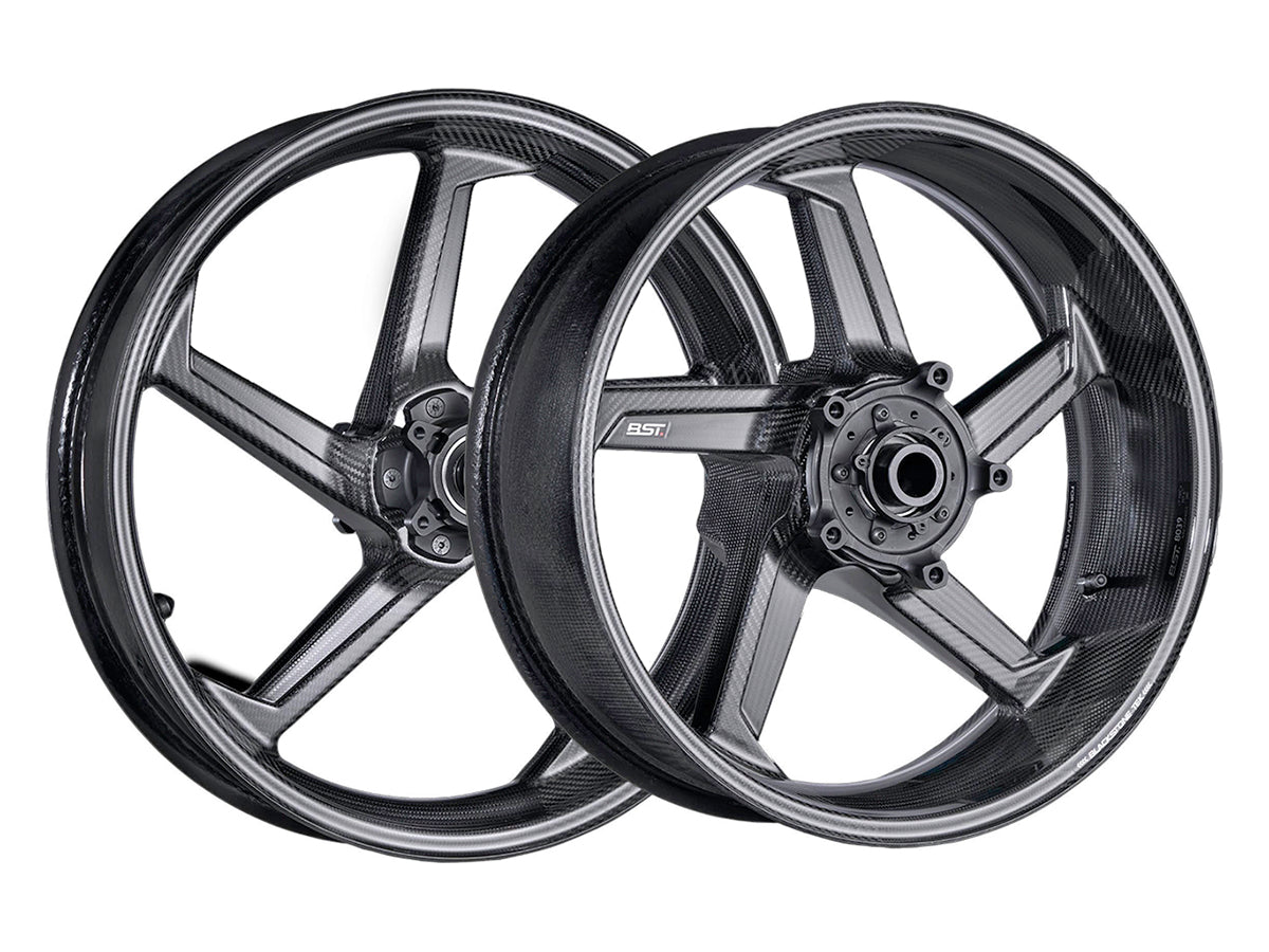 BST Aprilia RSV4 / Tuono V4 (2015+) Carbon Wheels Set "STAR TEK" (3.5" x 17" Front; 6" x 17" Rear) – Accessories in the Motoraider Motorcycle Aftermarket Accessories and Parts Online Shop