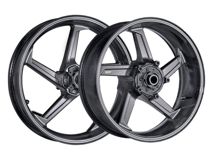BST Aprilia RSV4 / Tuono V4 (2015+) Carbon Wheels Set "STAR TEK" (3.5" x 17" Front; 6" x 17" Rear) – Accessories in the Motoraider Motorcycle Aftermarket Accessories and Parts Online Shop