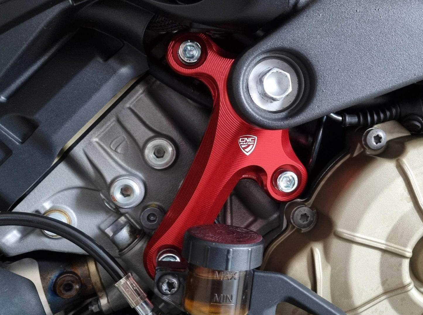STM01 - CNC RACING Ducati Panigale V4 / Streetfighter (18/24) Engine Holder (right side) – Accessories in the Motoraider Motorcycle Aftermarket Accessories and Parts Online Shop