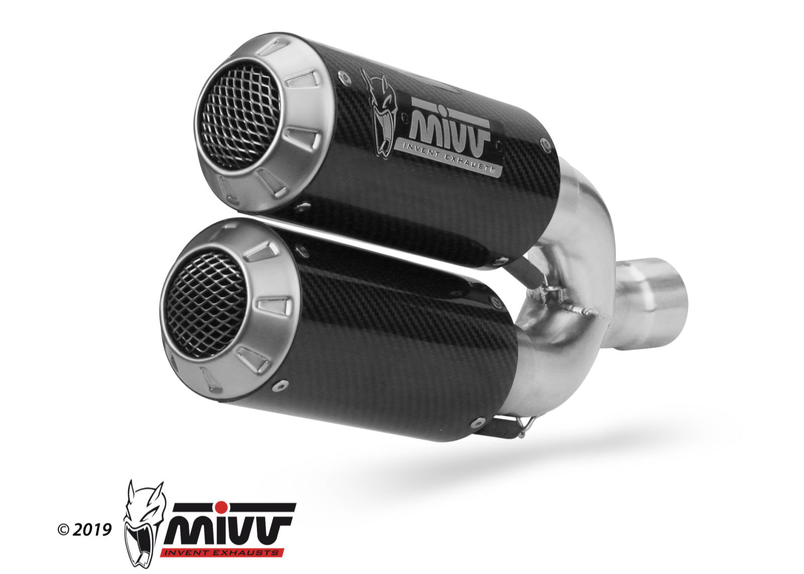 MIVV D.040 Ducati Monster 1200 (14/16) Dual Slip-on Exhaust "MK3" (carbon; not approved) – Accessories in the 2WheelsHero Motorcycle Aftermarket Accessories and Parts Online Shop