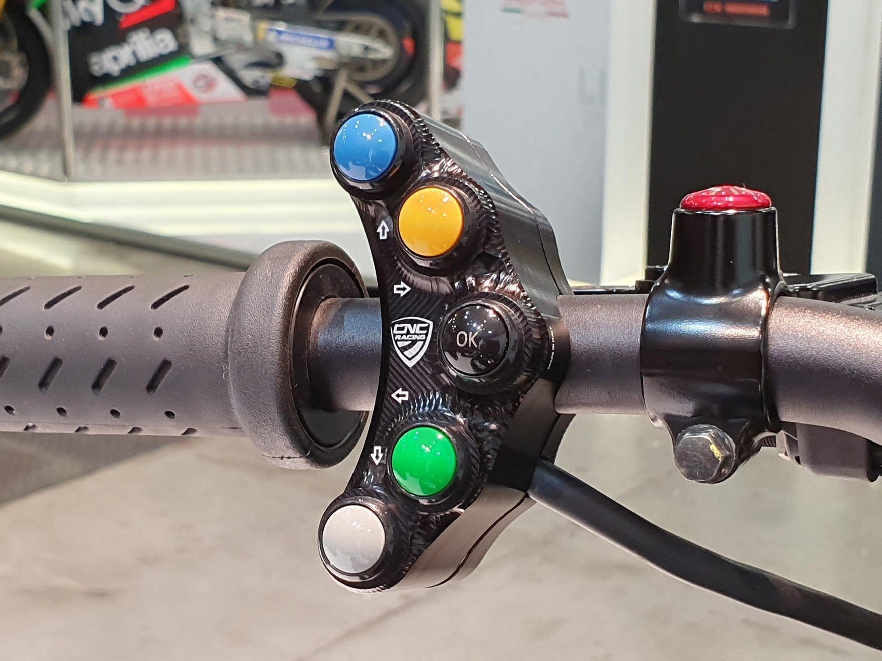 SWA05 - CNC RACING Aprilia RSV4 / Tuono V4 Left Handlebar Switch (racing edition) – Accessories in the Motoraider Motorcycle Aftermarket Accessories and Parts Online Shop