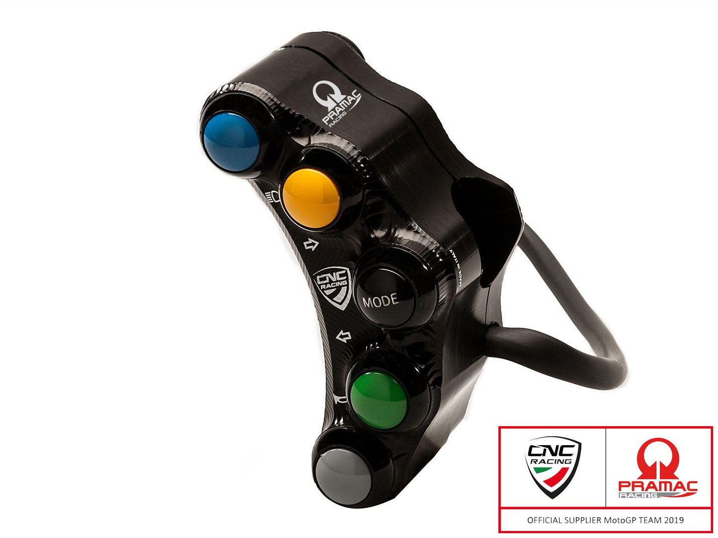 SWD01PR - CNC RACING Ducati 7 Buttons Left Handlebar Switch (street; Pramac edition) – Accessories in the Motoraider Motorcycle Aftermarket Accessories and Parts Online Shop