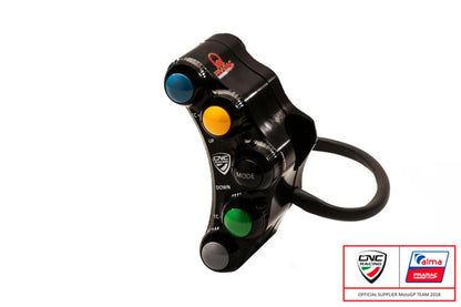 SWD02PR - CNC RACING Ducati 6 Buttons Left Handlebar Switch (racing; Pramac edition) – Accessories in the Motoraider Motorcycle Aftermarket Accessories and Parts Online Shop