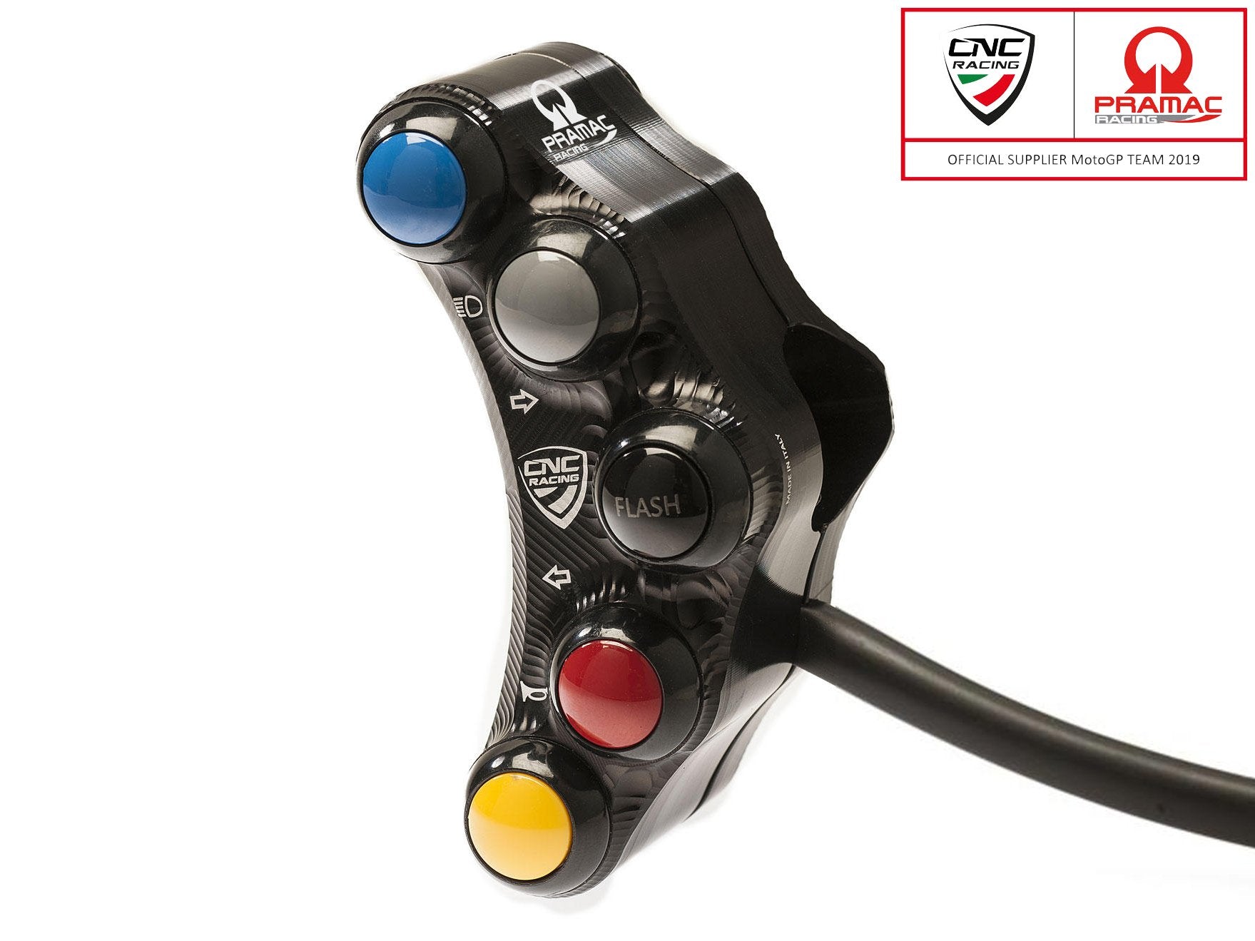SWD07PR - CNC RACING Ducati Monster 7 Buttons Left Handlebar Switch (street; Pramac edition) – Accessories in the Motoraider Motorcycle Aftermarket Accessories and Parts Online Shop
