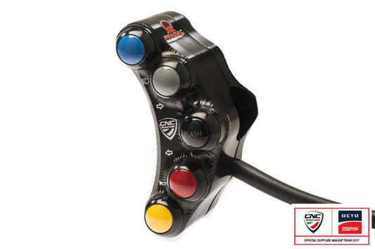 SWD08PR - CNC RACING Ducati Superbike 1098/1198/848 7 Buttons Left Handlebar Switch (street; Pramac edition) – Accessories in the Motoraider Motorcycle Aftermarket Accessories and Parts Online Shop