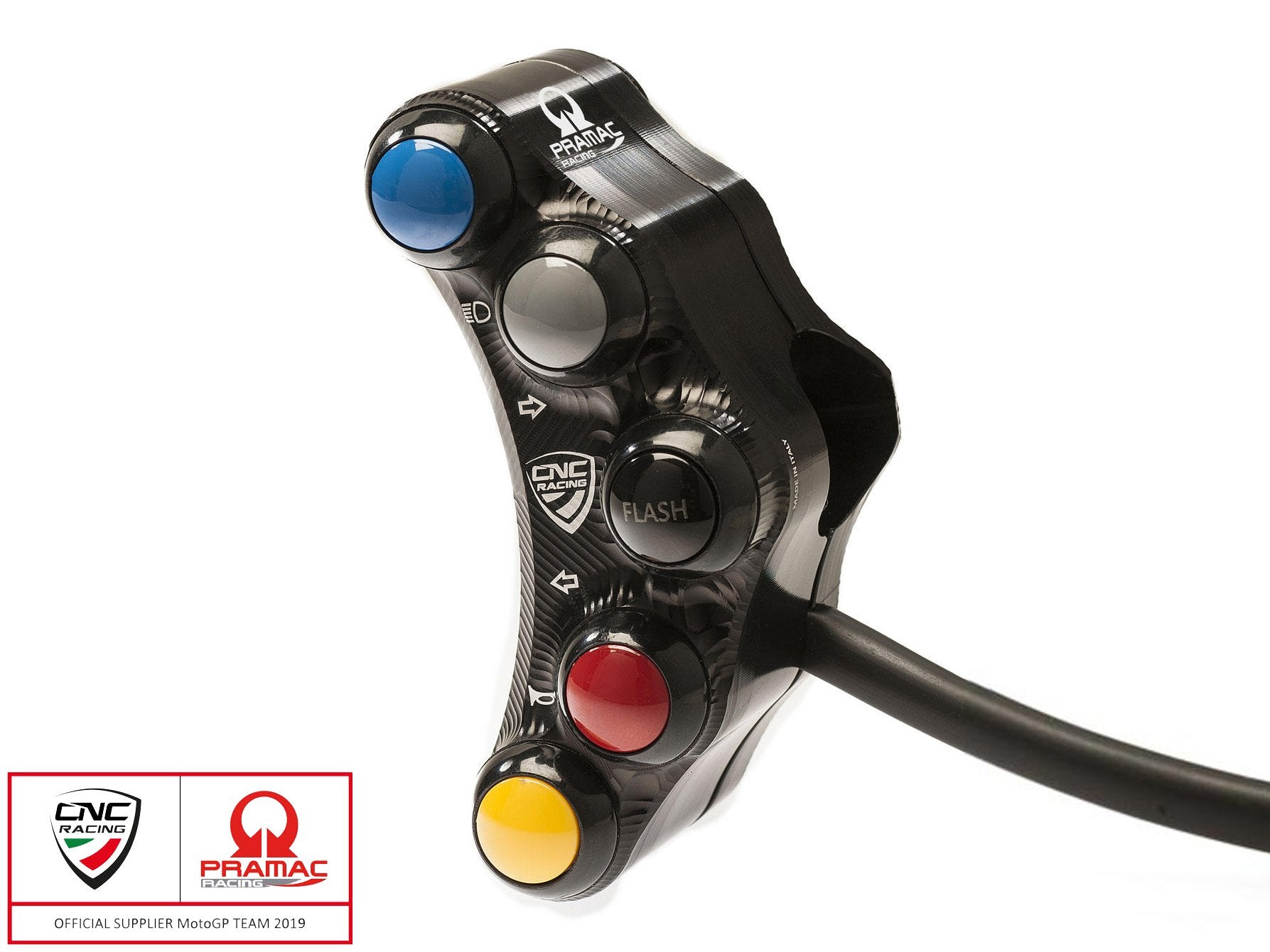 SWD08PR - CNC RACING Ducati Superbike 1098/1198/848 7 Buttons Left Handlebar Switch (street; Pramac edition) – Accessories in the Motoraider Motorcycle Aftermarket Accessories and Parts Online Shop