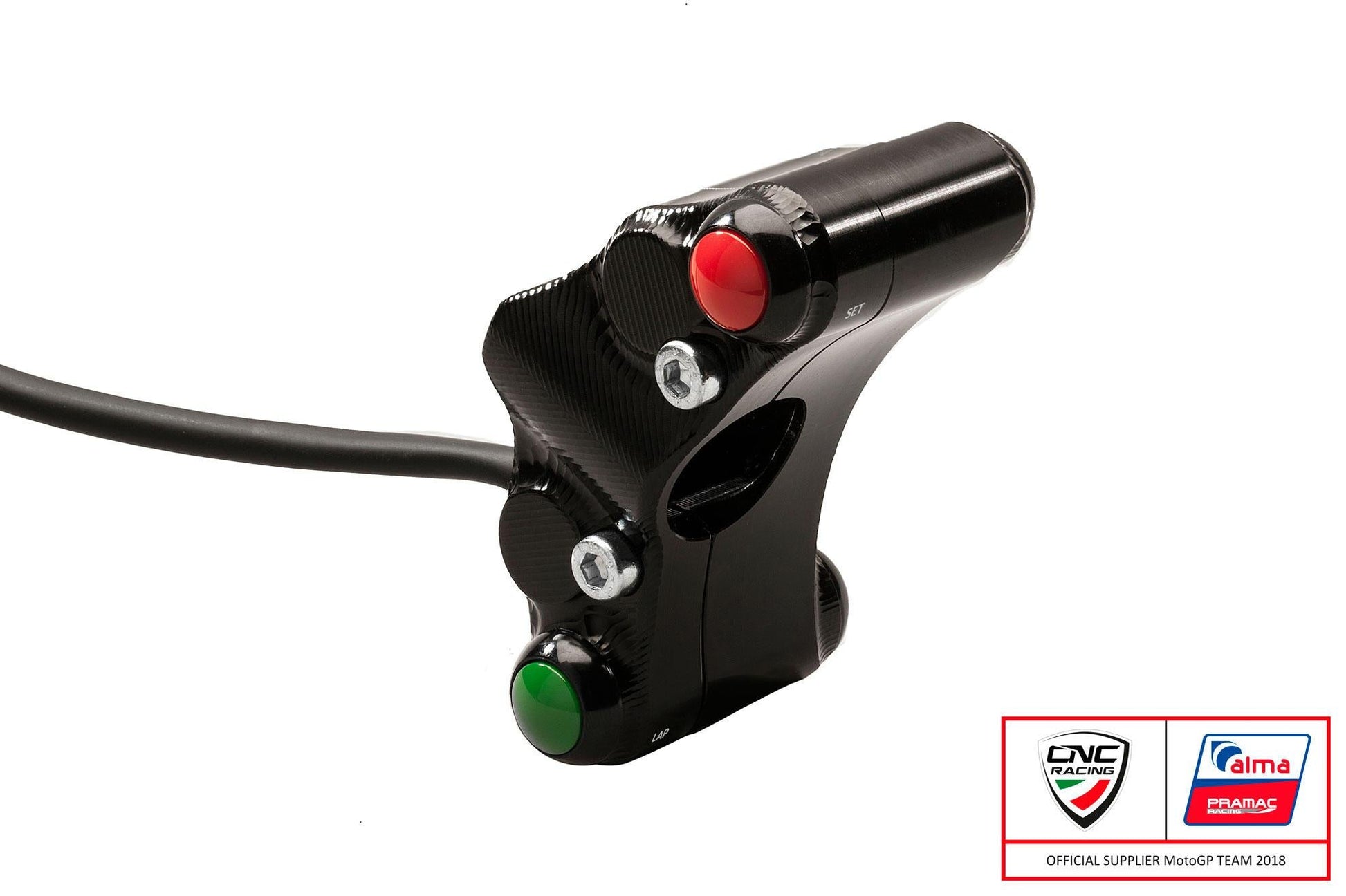 SWD12PR - CNC RACING Ducati Panigale V4 (18/24) 7 Buttons Left Handlebar Switch (racing; Pramac edition) – Accessories in the Motoraider Motorcycle Aftermarket Accessories and Parts Online Shop