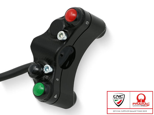 SWD13PR - CNC RACING Ducati Panigale V4 / Streetfighter V4 (18/24) 8 Buttons Left Handlebar Switch (street; Pramac edition) – Accessories in the Motoraider Motorcycle Aftermarket Accessories and Parts Online Shop