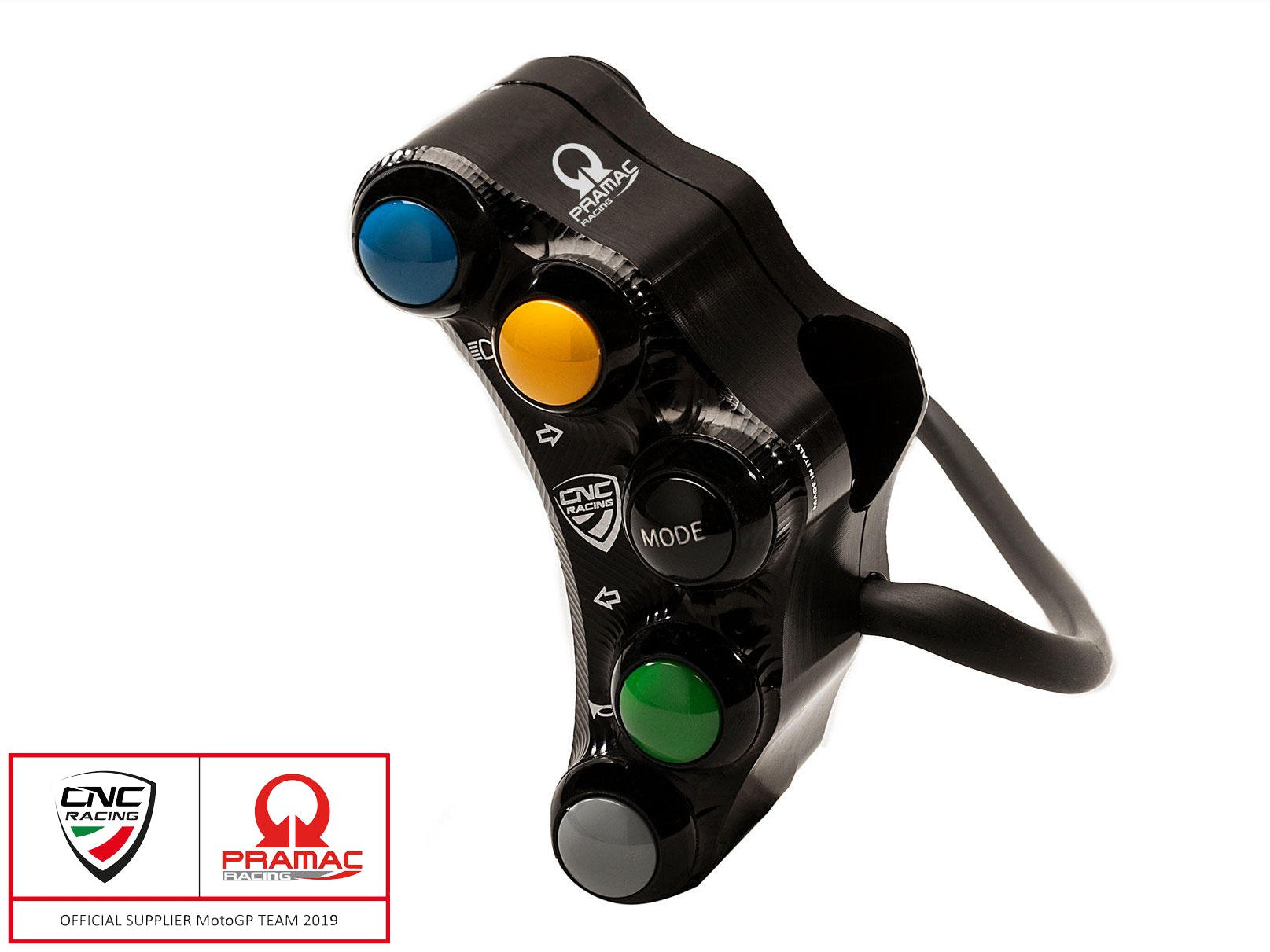SWD18PR - CNC RACING Ducati 7 Buttons Left Handlebar Switch (street; Pramac edition) – Accessories in the Motoraider Motorcycle Aftermarket Accessories and Parts Online Shop