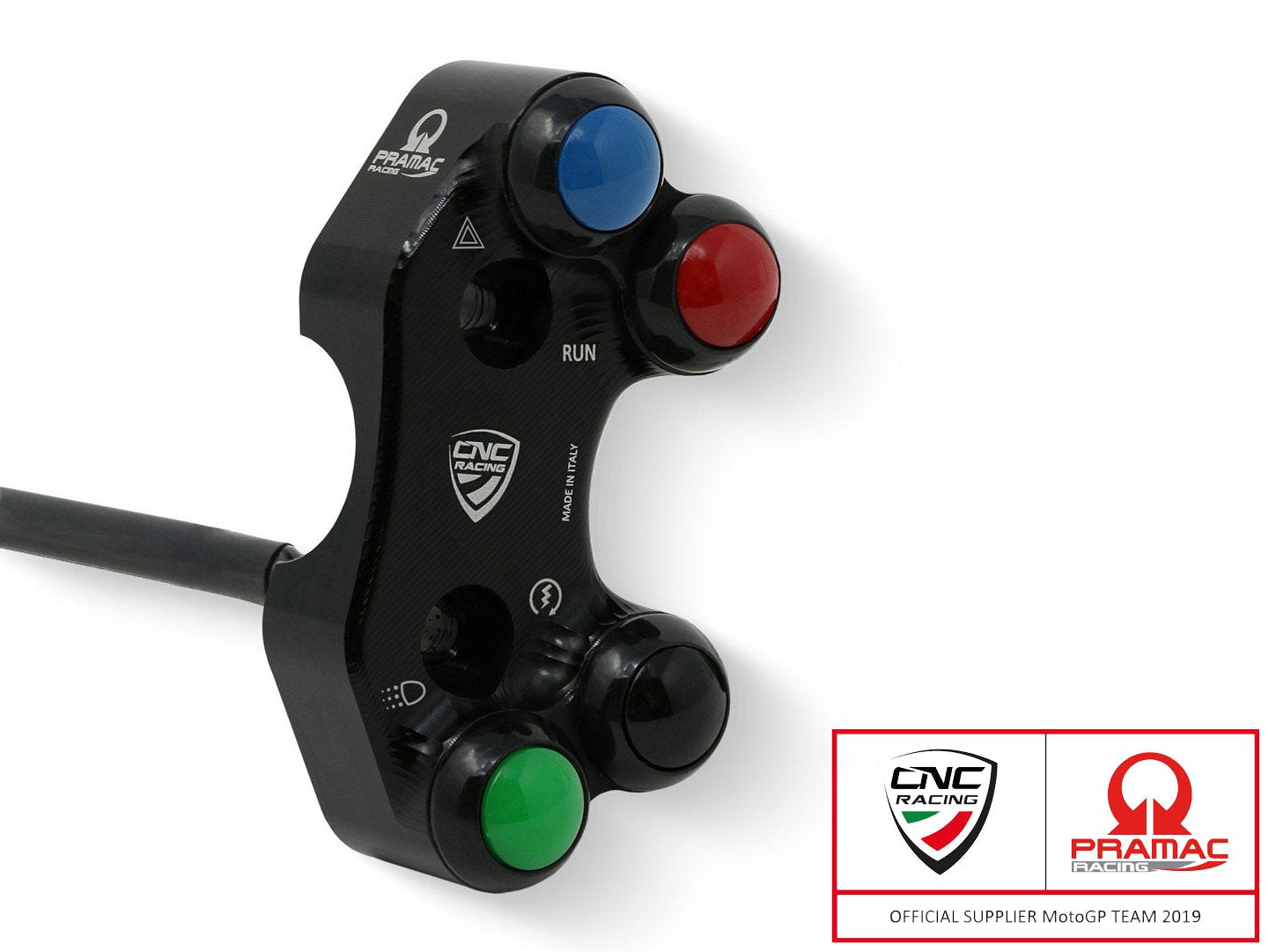 SWD19PR - CNC RACING Ducati Right Handlebar Switch (for OEM and RCS Brembo; Pramac edition) – Accessories in the Motoraider Motorcycle Aftermarket Accessories and Parts Online Shop