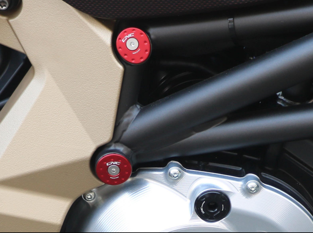 TT358 - CNC RACING MV Agusta Brutale 1000 RR Front Frame Plugs – Accessories in the Motoraider Motorcycle Aftermarket Accessories and Parts Online Shop