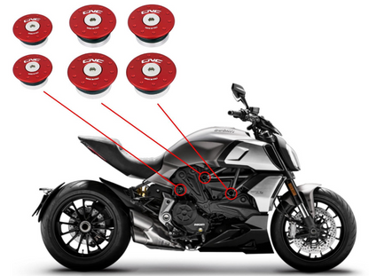 TT361 - CNC RACING Ducati Diavel 1260 Frame Plugs – Accessories in the Motoraider Motorcycle Aftermarket Accessories and Parts Online Shop