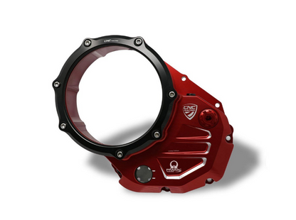 CA501PR - CNC RACING Ducati Oil Bath Clear Clutch Cover (Pramac edition) – Accessories in the Motoraider Motorcycle Aftermarket Accessories and Parts Online Shop