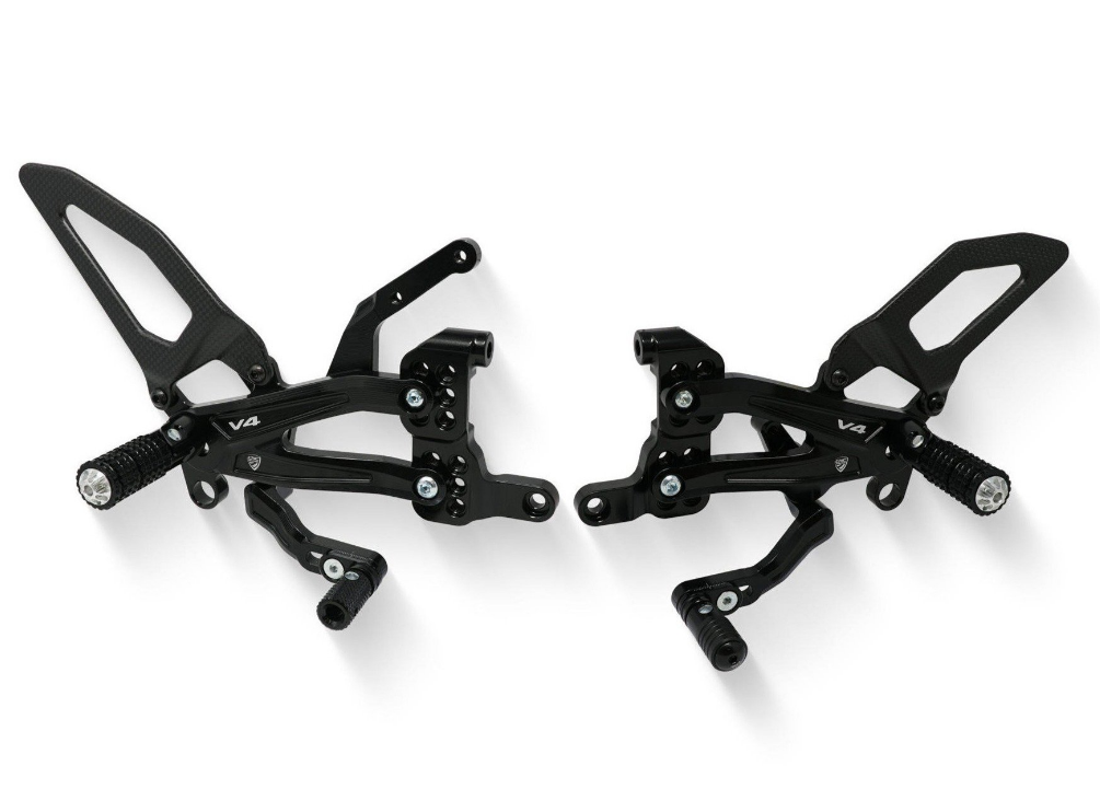 PE410 - CNC RACING Ducati Streetfighter V4 Adjustable Rearset (carbon heel guards) – Accessories in the Motoraider Motorcycle Aftermarket Accessories and Parts Online Shop