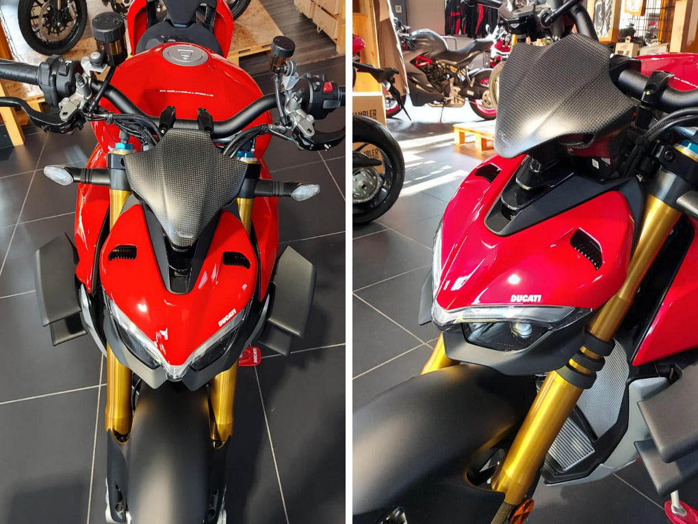 ZA987 - CNC RACING Ducati Streetfighter V4 (2020+) Carbon Wind Sport Screen – Accessories in the Motoraider Motorcycle Aftermarket Accessories and Parts Online Shop