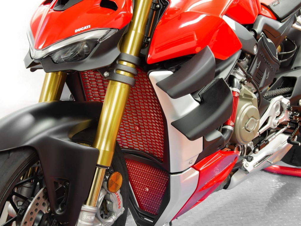 GR09 - DUCABIKE Ducati Streetfighter V4 (2020+) Radiator Guard – Accessories in the Motoraider Motorcycle Aftermarket Accessories and Parts Online Shop