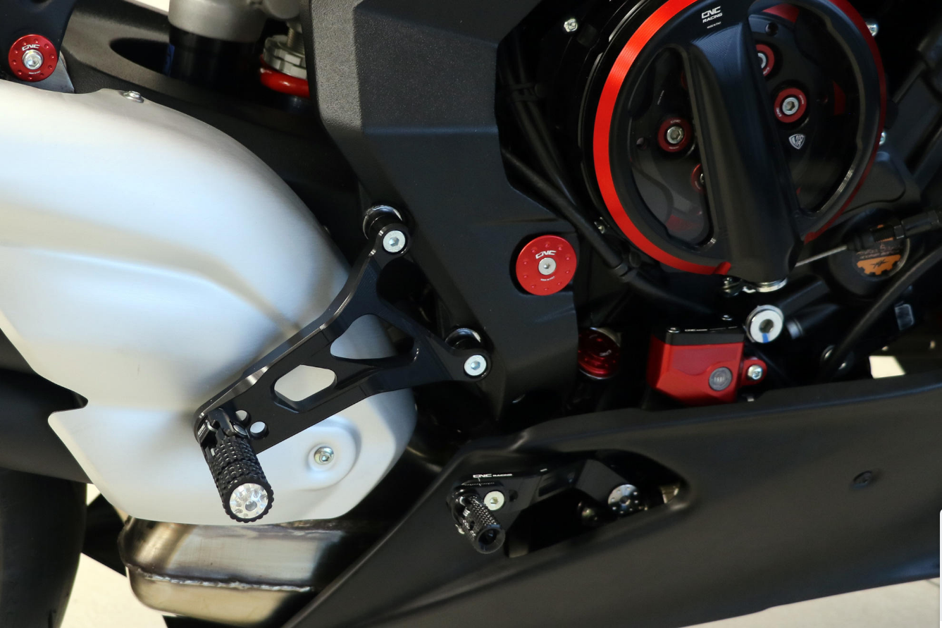 PE227 - CNC RACING MV Agusta F3 / Superveloce Adjustable Rearset – Accessories in the Motoraider Motorcycle Aftermarket Accessories and Parts Online Shop