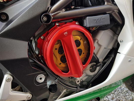 CA301 - CNC RACING MV Agusta Oil Bath Clear Clutch Cover (cable control) – Accessories in the Motoraider Motorcycle Aftermarket Accessories and Parts Online Shop