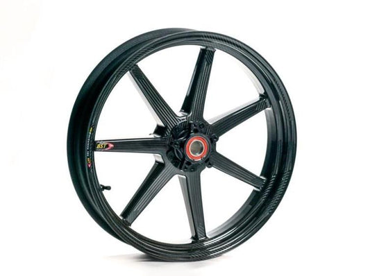 BST Ducati Hypermotard 1100/796 Carbon Wheels "Mamba TEK" (front & offset rear, 7 straight spokes, black hubs) – Accessories in the Motoraider Motorcycle Aftermarket Accessories and Parts Online Shop