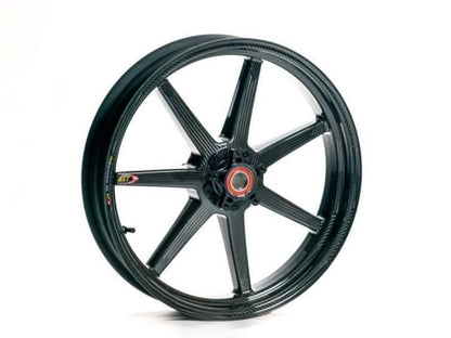BST BMW S1000R / S1000RR Carbon Wheels "Mamba TEK" (front & offset rear, 7 straight spokes, black hubs) – Accessories in the Motoraider Motorcycle Aftermarket Accessories and Parts Online Shop