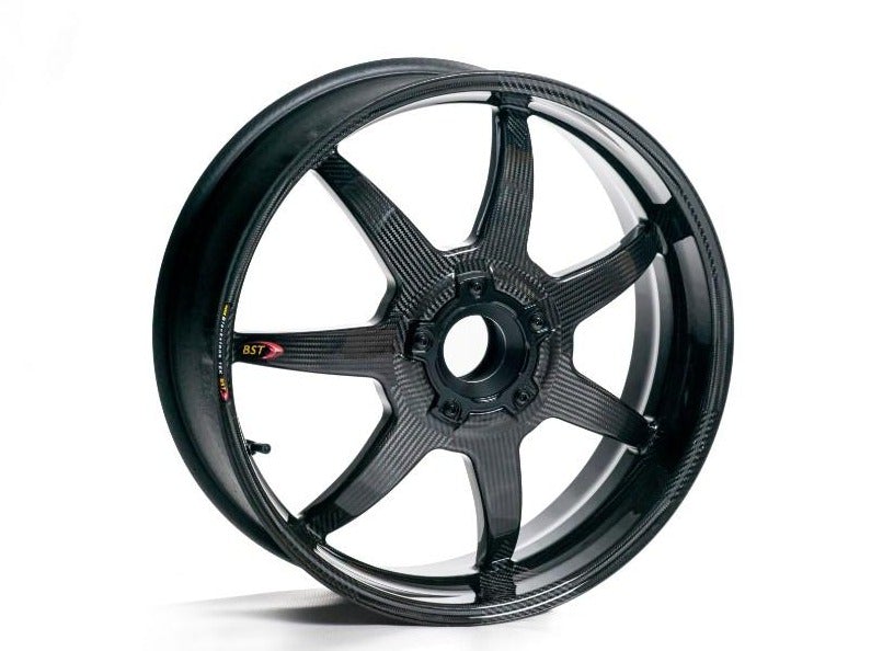 BST Ducati Streetfighter 1098/848 Carbon Wheels "Mamba TEK" (front & offset rear, 7 straight spokes, black hubs) – Accessories in the Motoraider Motorcycle Aftermarket Accessories and Parts Online Shop