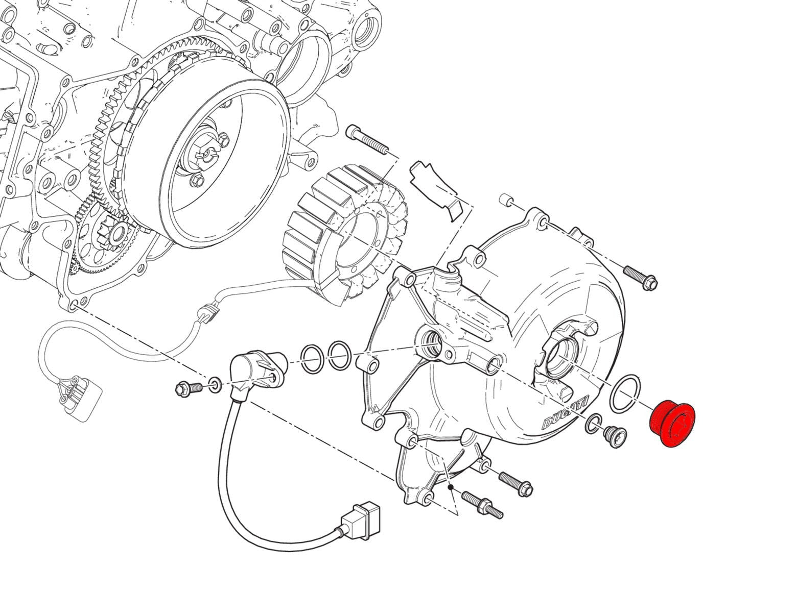 TA170 - CNC RACING Ducati Panigale / Streetfighter V2 Generator Cover Plug – Accessories in the Motoraider Motorcycle Aftermarket Accessories and Parts Online Shop