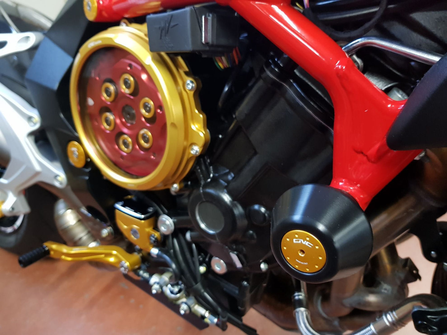 TC213 - CNC RACING MV Agusta Frame Crash Protection Sliders – Accessories in the Motoraider Motorcycle Aftermarket Accessories and Parts Online Shop