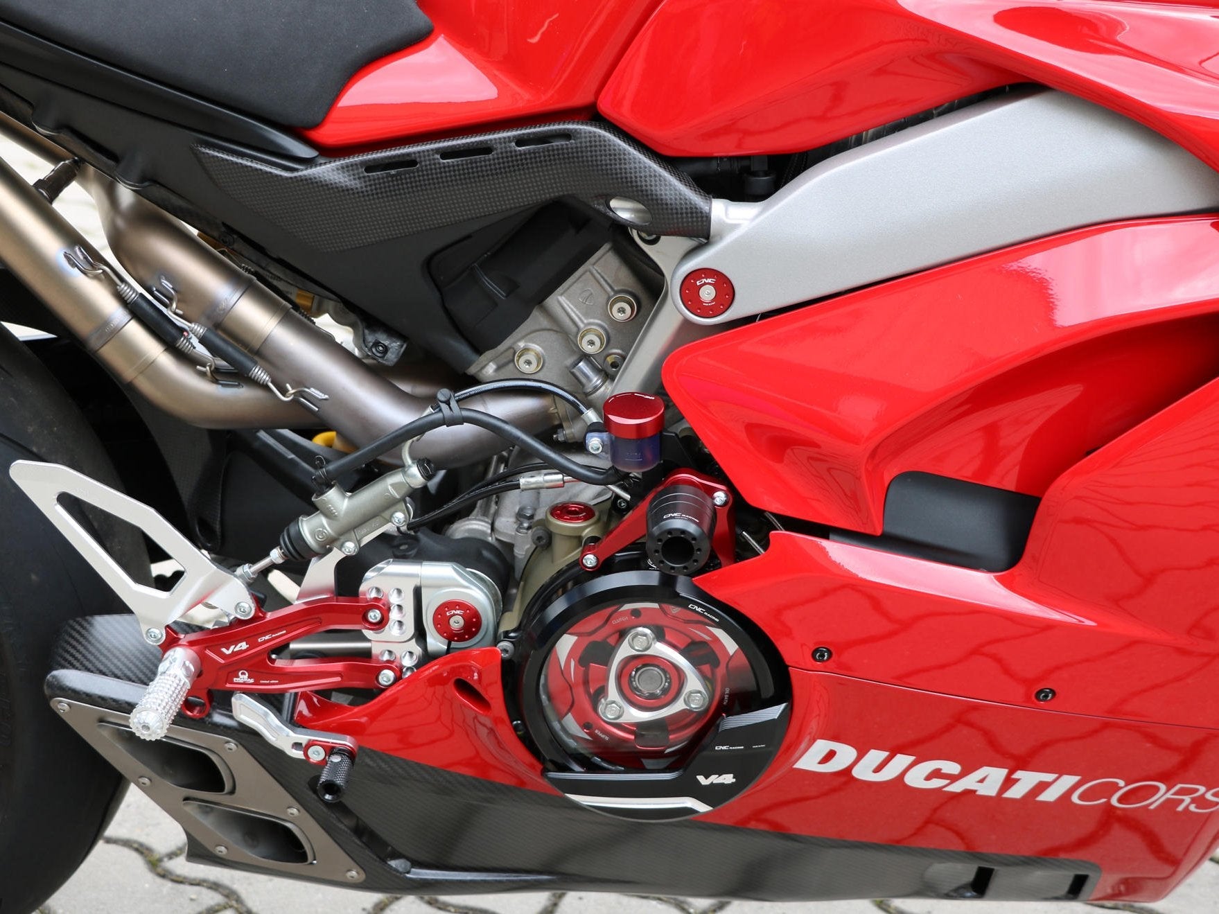 TC319 - CNC RACING Ducati Panigale V4 (18/21) Frame Crash Protectors – Accessories in the Motoraider Motorcycle Aftermarket Accessories and Parts Online Shop