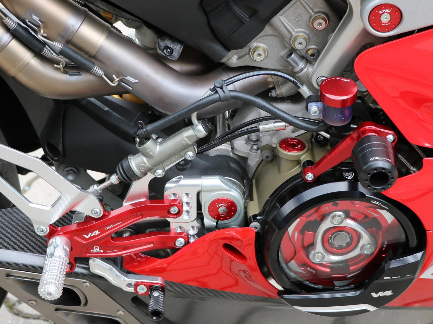 TC319 - CNC RACING Ducati Panigale V4 (18/21) Frame Crash Protectors – Accessories in the Motoraider Motorcycle Aftermarket Accessories and Parts Online Shop