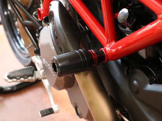 TC320 - CNC RACING Ducati Hypermotard 950 Frame Crash Protection Sliders – Accessories in the Motoraider Motorcycle Aftermarket Accessories and Parts Online Shop
