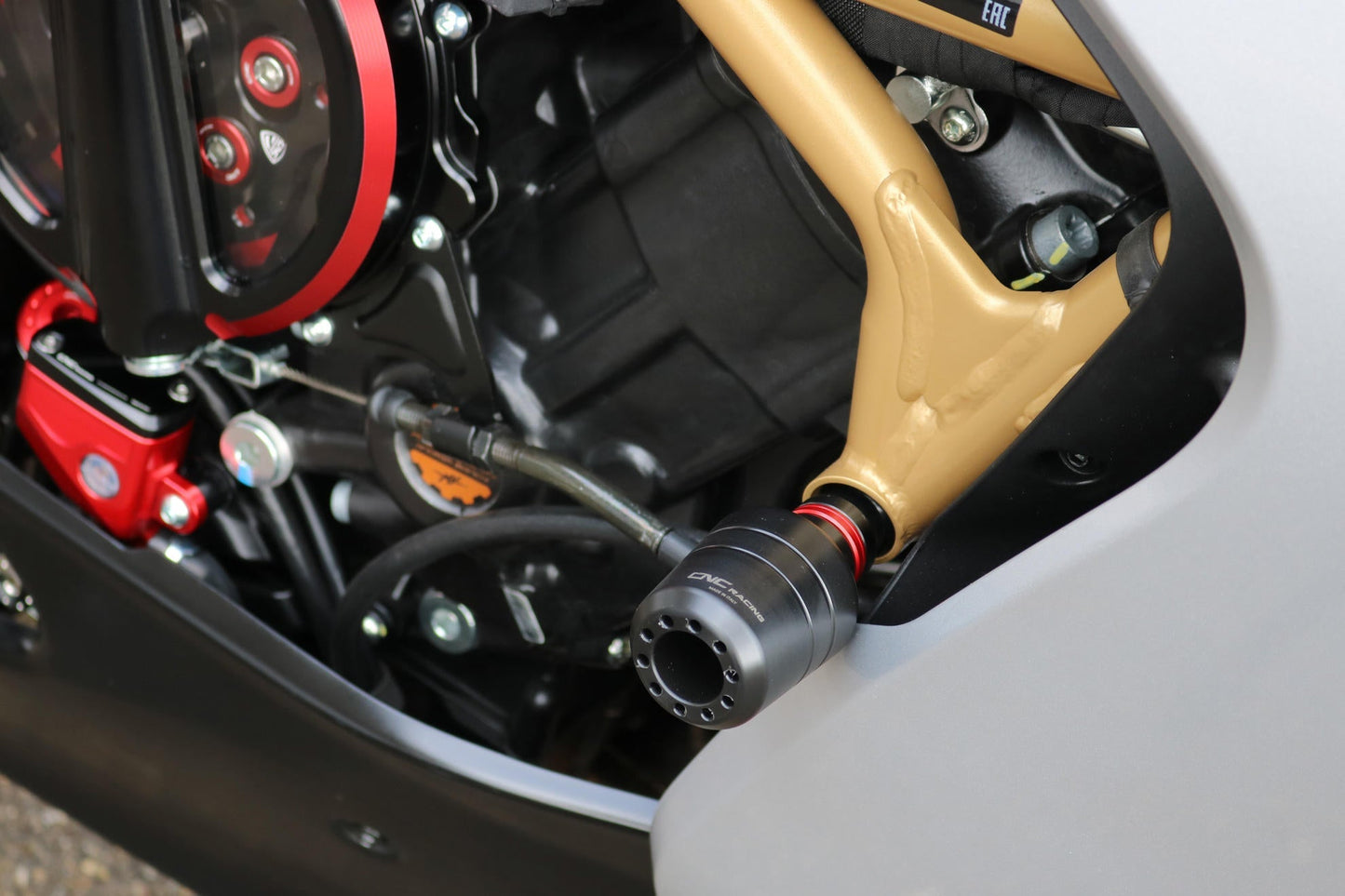 TC323 - CNC RACING MV Agusta Superveloce 800 (2020+) Frame Crash Protection Sliders – Accessories in the Motoraider Motorcycle Aftermarket Accessories and Parts Online Shop