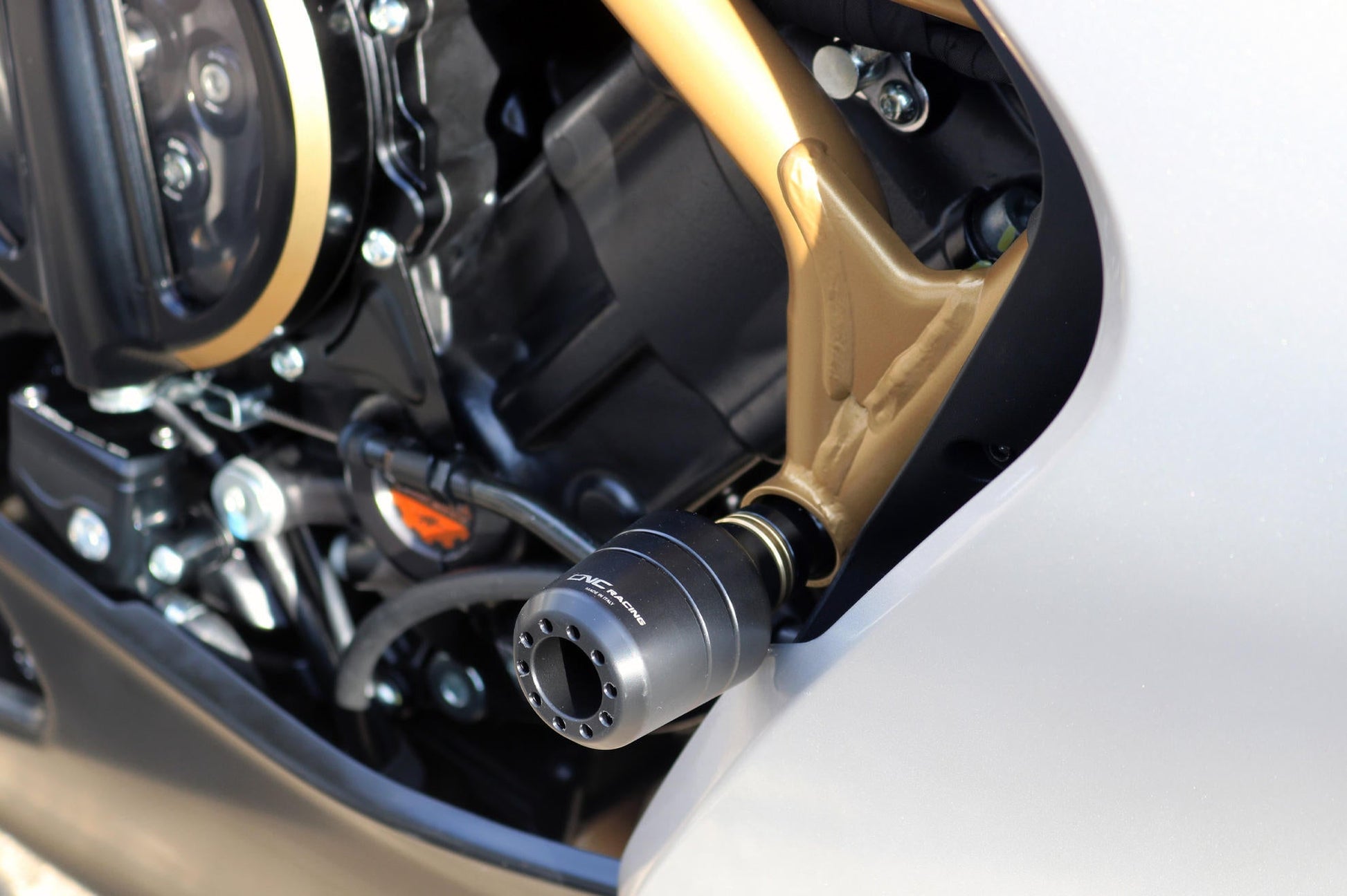 TC323 - CNC RACING MV Agusta Superveloce 800 (2020+) Frame Crash Protection Sliders – Accessories in the Motoraider Motorcycle Aftermarket Accessories and Parts Online Shop