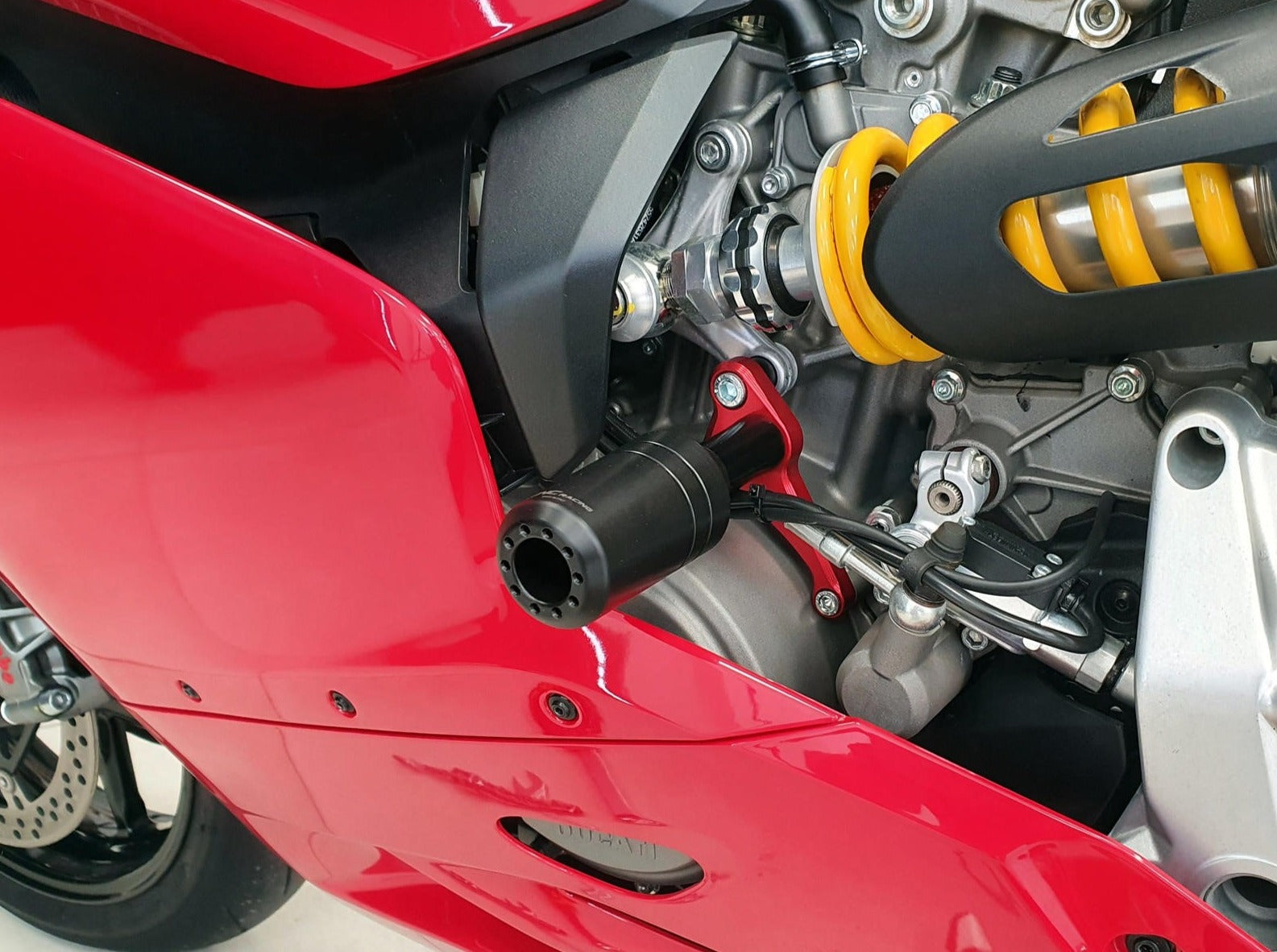 TC324 - CNC RACING Ducati Panigale V2 / 959 / 1299 / 1199 (12/24) Frame Crash Protection Sliders – Accessories in the Motoraider Motorcycle Aftermarket Accessories and Parts Online Shop