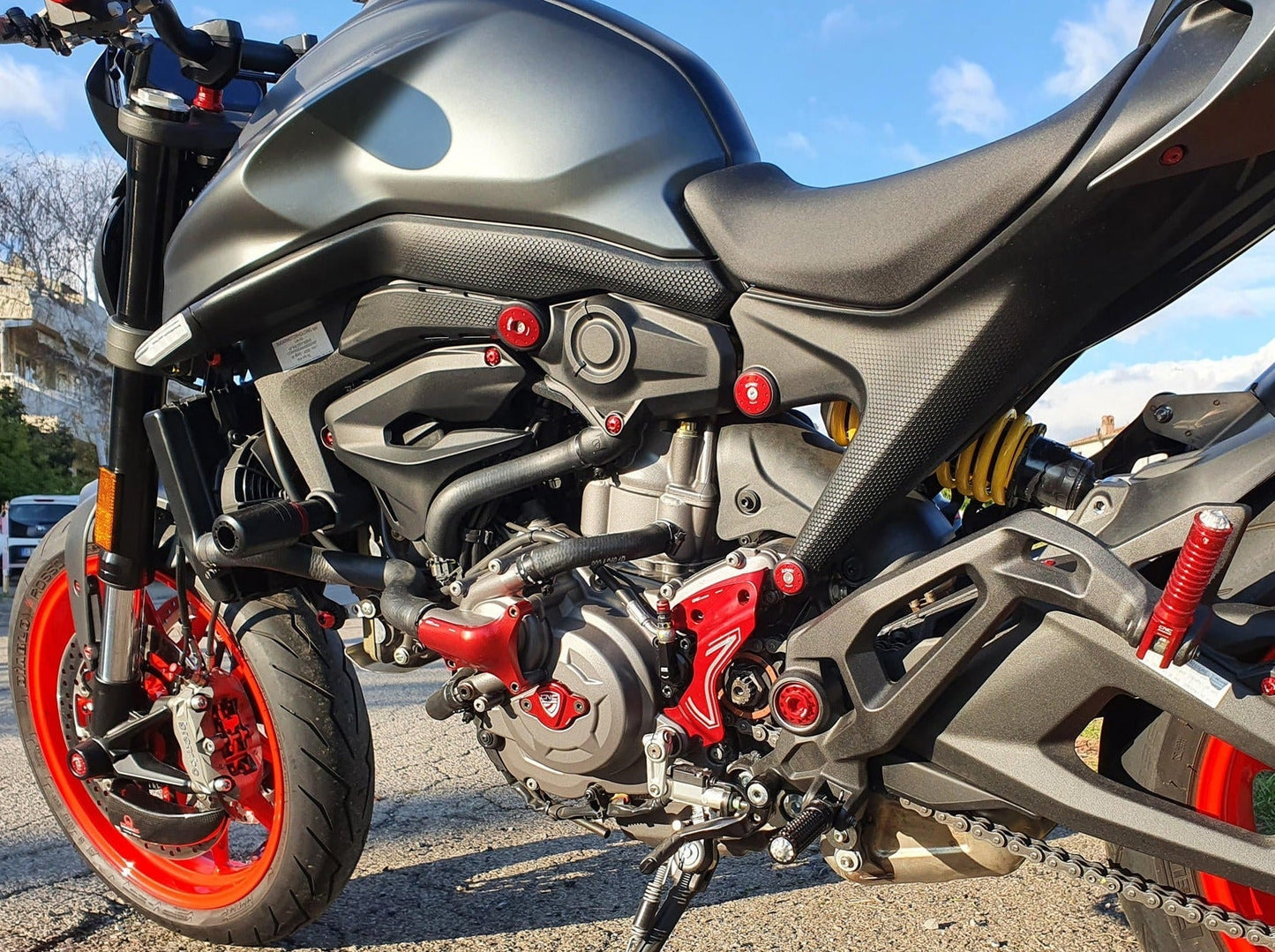 TC325 - CNC RACING Ducati Monster 950 (2021+) Frame Crash Protection Sliders – Accessories in the Motoraider Motorcycle Aftermarket Accessories and Parts Online Shop
