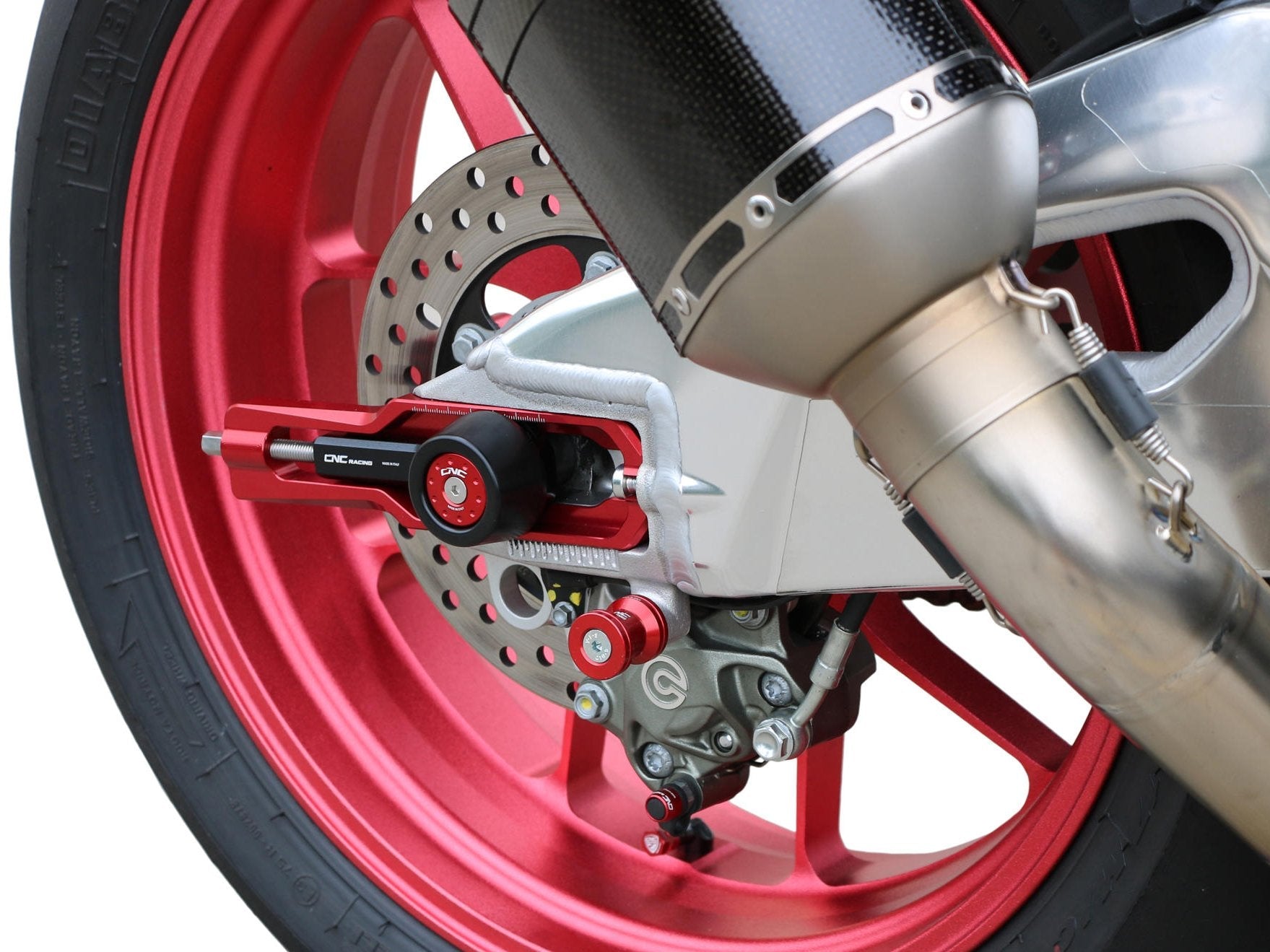 TD012 - CNC RACING Aprilia RSV4 / Tuono Chain Adjuster Kit – Accessories in the Motoraider Motorcycle Aftermarket Accessories and Parts Online Shop