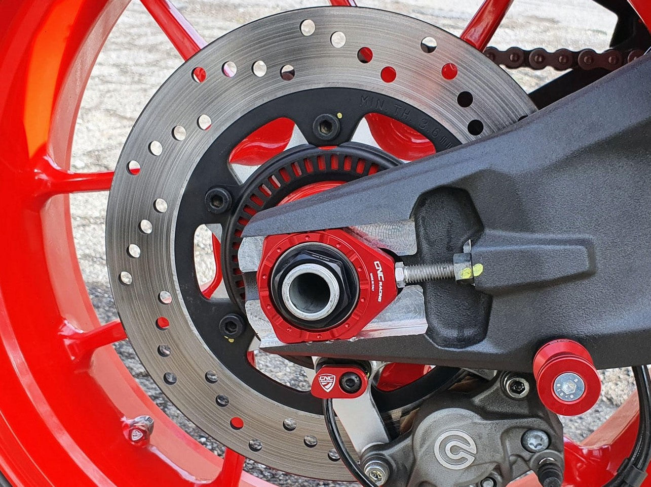 TD014 - CNC RACING Ducati Hypermotard 698 Mono / Monster 950 Chain Adjuster Kit – Accessories in the Motoraider Motorcycle Aftermarket Accessories and Parts Online Shop