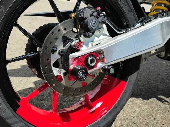 CNC RACING TD016 Ducati Monster 937 / Hypermotard 698 Mono Chain Adjuster With Crash Pad – Accessories in the Motoraider Motorcycle Aftermarket Accessories and Parts Online Shop
