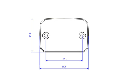 TF201 - CNC RACING Ducati DesertX (2022+) Front Brake Fluid Tank Cap – Accessories in the Motoraider Motorcycle Aftermarket Accessories and Parts Online Shop