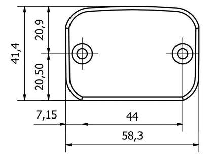TF441 - CNC RACING Ducati Front Brake Fluid Tank Cap – Accessories in the Motoraider Motorcycle Aftermarket Accessories and Parts Online Shop