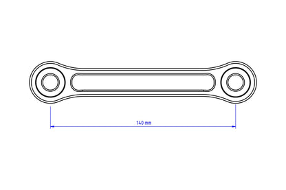 TR100 - CNC RACING Ducati Panigale V4 (20/24) Rear Shock Absorber Tie Rods (lower seat position) – Accessories in the Motoraider Motorcycle Aftermarket Accessories and Parts Online Shop