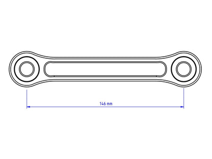TR115 - CNC RACING Ducati Panigale V4 / Streetfighter V4 Rear Shock Absorber Tie Rods (lower seat position) – Accessories in the Motoraider Motorcycle Aftermarket Accessories and Parts Online Shop
