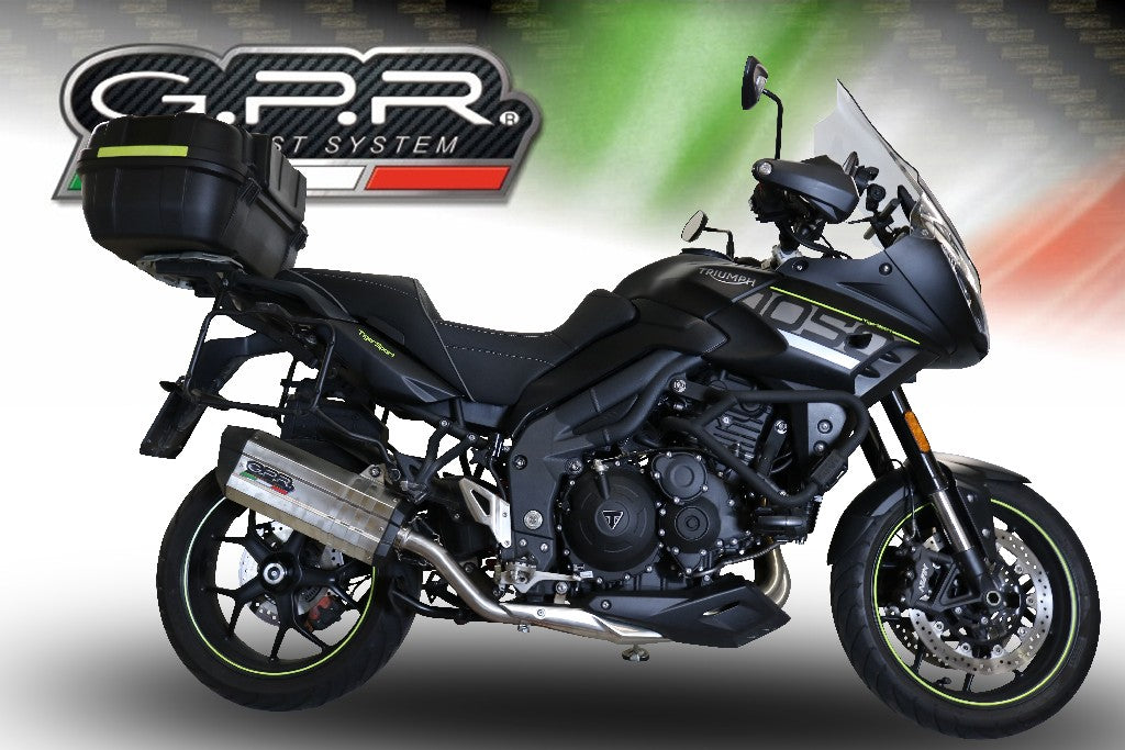 GPR Triumph Tiger 1050 Sport (2017 – ) Slip-on Exhaust "Sonic Inox" (EU homologated) – Accessories in the 2WheelsHero Motorcycle Aftermarket Accessories and Parts Online Shop