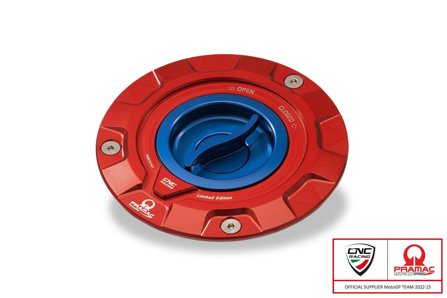 TS423PR - CNC RACING Ducati / MV Agusta Fuel Tank Cap (Pramac edition) – Accessories in the Motoraider Motorcycle Aftermarket Accessories and Parts Online Shop