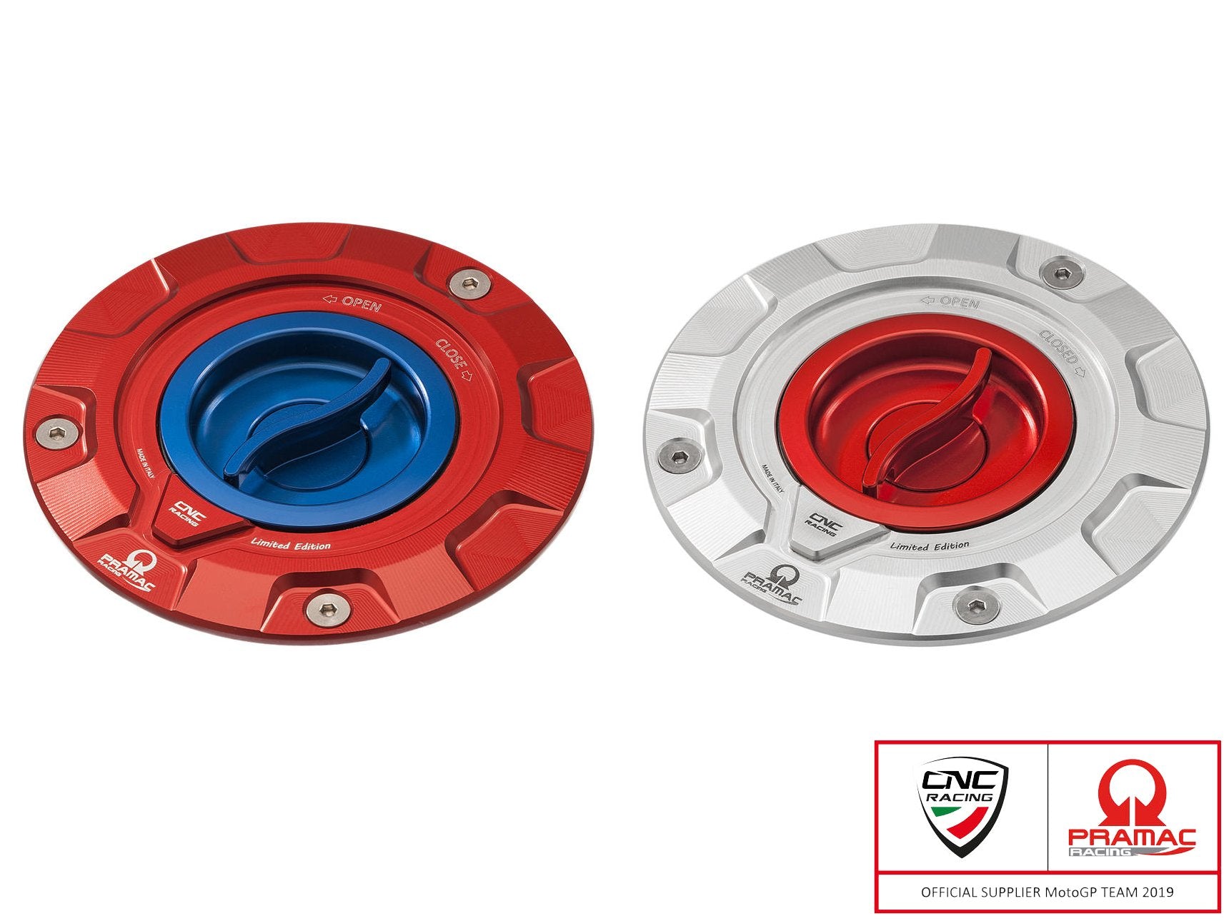 TS423PR - CNC RACING Ducati / MV Agusta Fuel Tank Cap (Pramac edition) – Accessories in the Motoraider Motorcycle Aftermarket Accessories and Parts Online Shop
