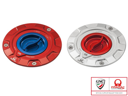 TS423PR - CNC RACING Ducati / MV Agusta Fuel Tank Cap (Pramac edition) – Accessories in the Motoraider Motorcycle Aftermarket Accessories and Parts Online Shop