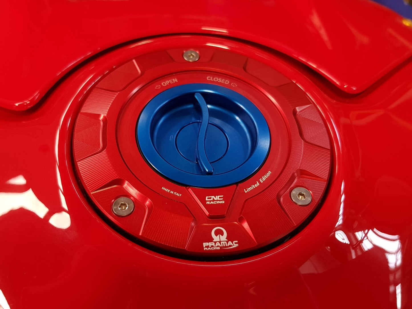 TS423PR - CNC RACING Ducati / MV Agusta Fuel Tank Cap (Pramac edition) – Accessories in the Motoraider Motorcycle Aftermarket Accessories and Parts Online Shop