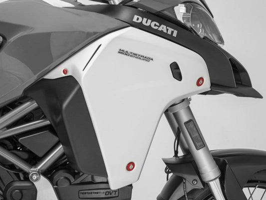 TT337 - CNC RACING Ducati Multistrada Enduro Radiator Cover Caps – Accessories in the Motoraider Motorcycle Aftermarket Accessories and Parts Online Shop