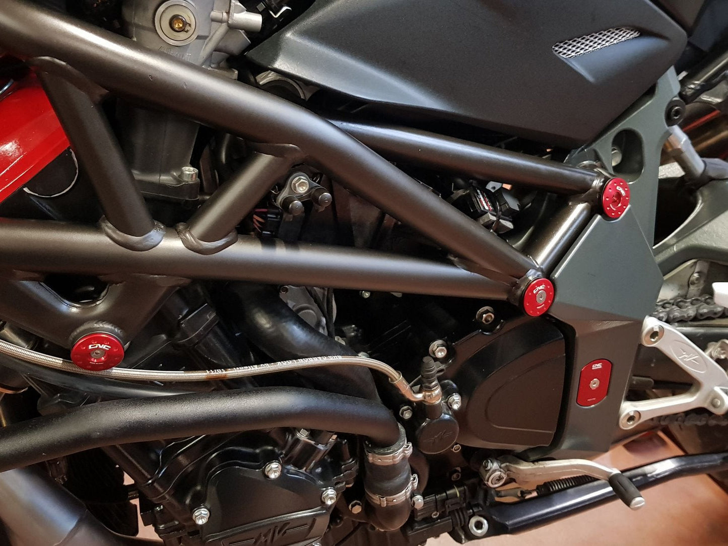 TT346 - CNC RACING MV Agusta Brutale 1090 Frame Plugs – Accessories in the Motoraider Motorcycle Aftermarket Accessories and Parts Online Shop